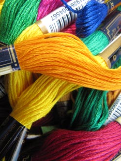 Coloured threads