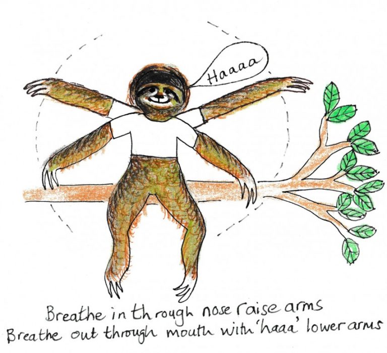 Sloth Yoga! Tools to help deal with anxiety